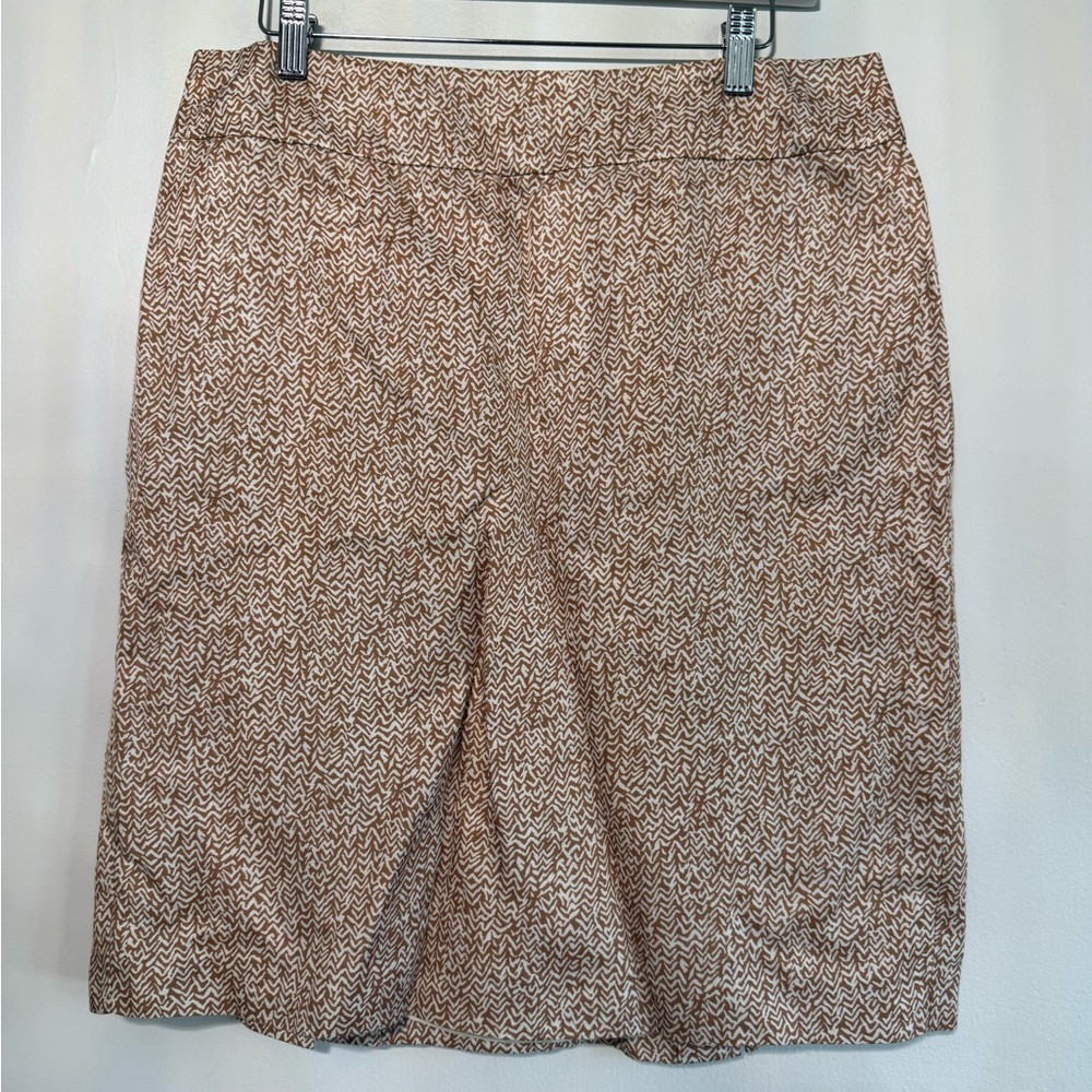 Banana Republic Brown Patterned Pencil Skirt